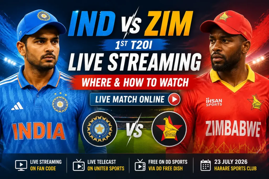 ind vs zim live streaming