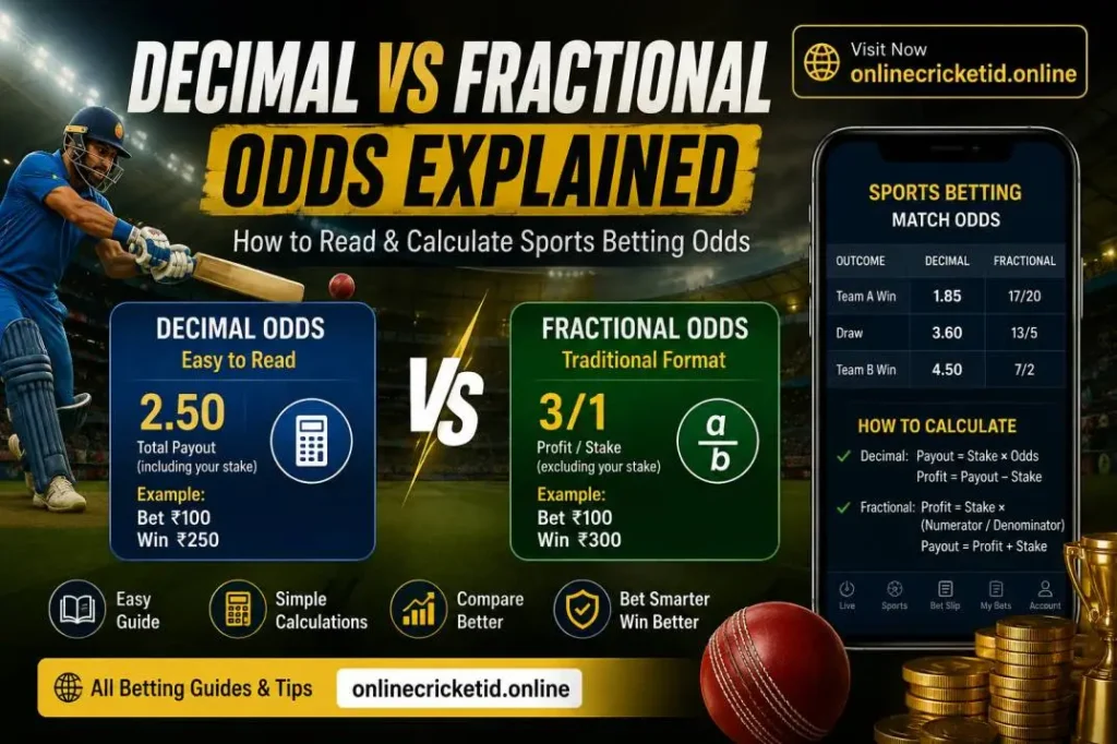 Decimal vs Fractional Odds