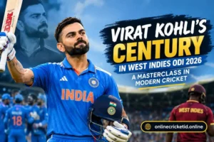 Virat Kohli’s Century in West Indies ODI 2026: A Masterclass in Modern Cricket