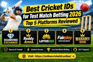 Best Cricket IDs for Test Match Betting 2026 | Top 5 Platforms Reviewed